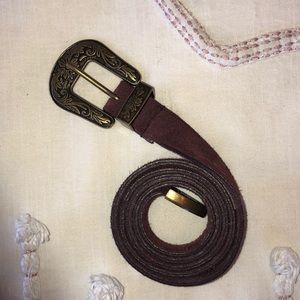 Free People Maroon Western Belt